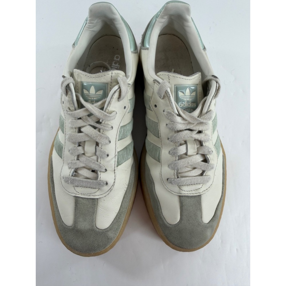 Adidas Samba XLG Wonder White Sage Green Gum Platform Sneakers IG1947 Womens 8.5 - Picture 3 of 8